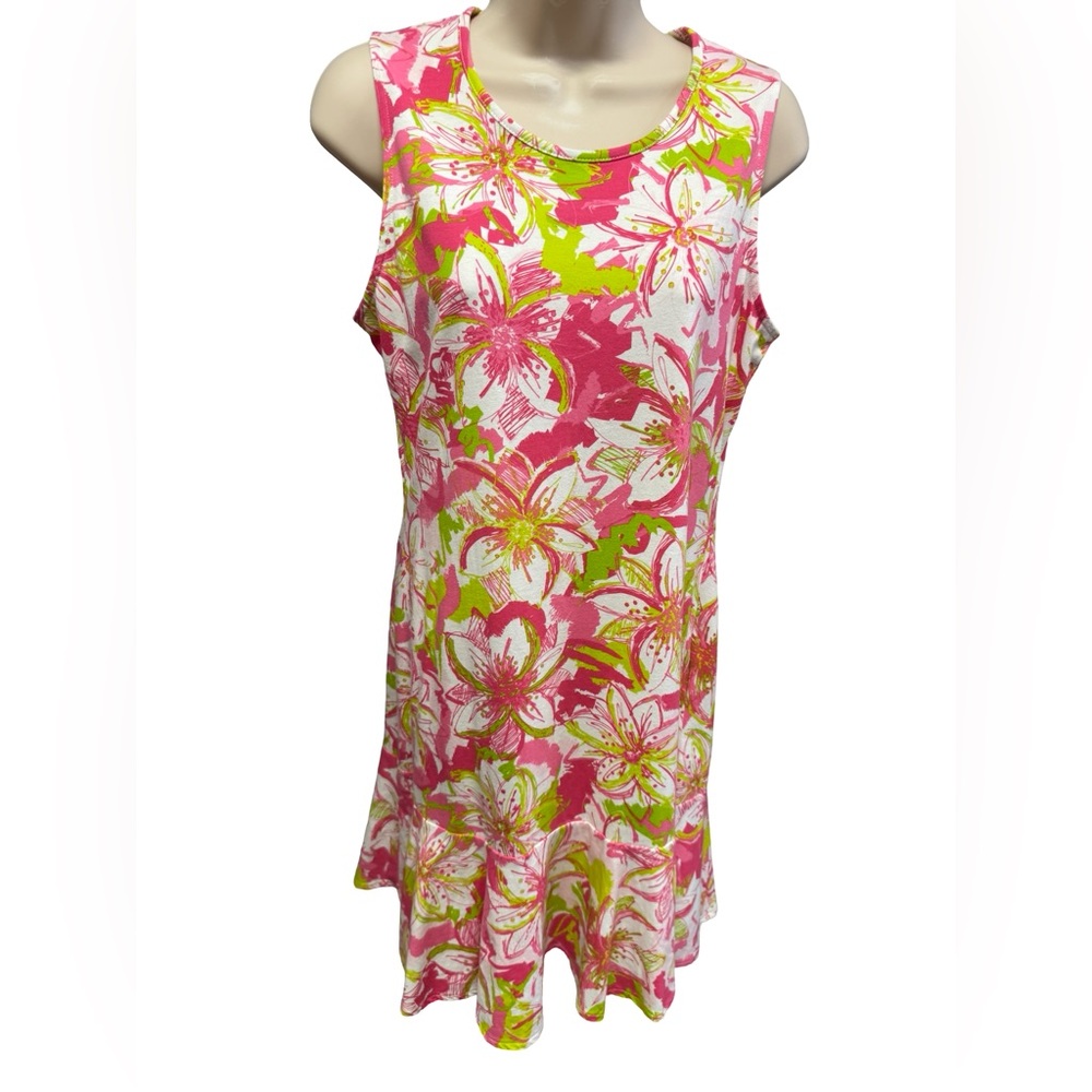 1037 / Three Friends Floral Sleeveless Dress Women’s Size Small